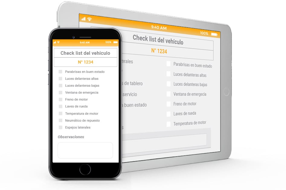 App checklist mantenimiento de flotas | RedGPS