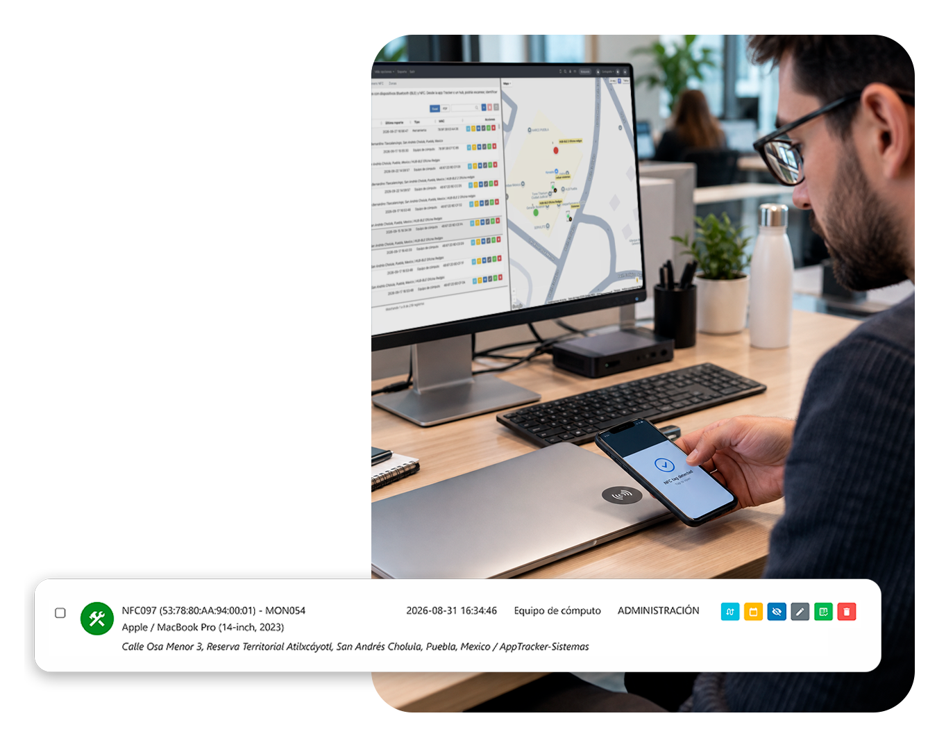 Aplicación de NFC para identificación y localización de Activos